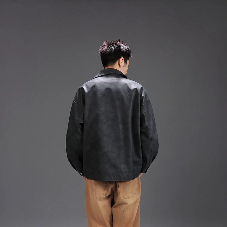 FAX FOR FMACM Leather Jacket Unisex-4
