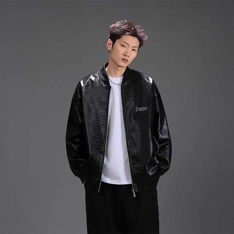 FAX FOR FMACM Leather Jacket Unisex-4