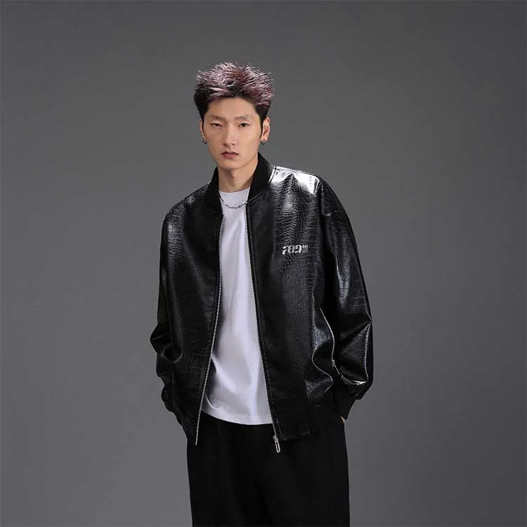 FAX FOR FMACM Leather Jacket Unisex-5