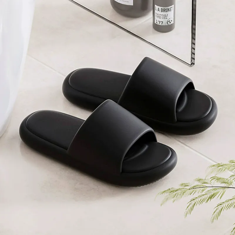 NANJIREN Summer Men's Sandals & Slippers Home Platform Squashy And Bouncy Feeling Home Slippers-2