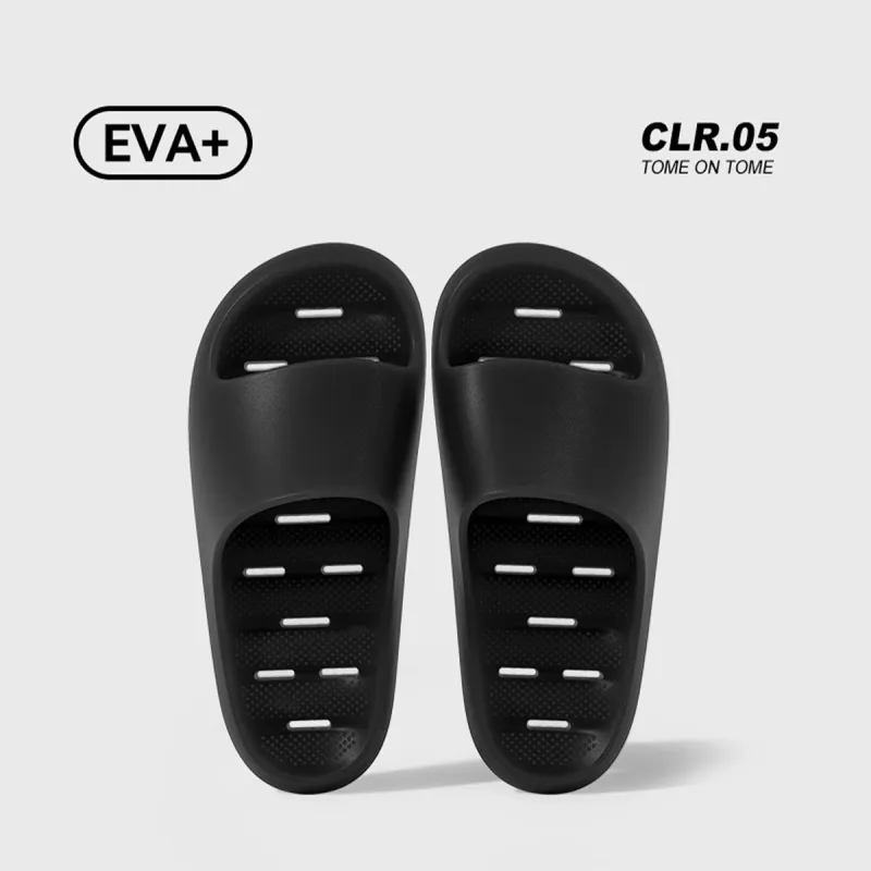 NANJIREN Bathing Slip Resistant Squashy And Bouncy Feeling Indoor Home Bathing Slippers For Men-2