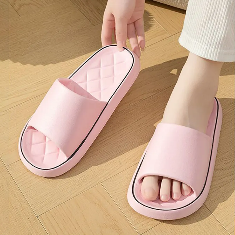 NANJIREN Bathing Slip Resistant Odor Resistant Soft Sole Slippers Summer Home Use Women's Slippers-6