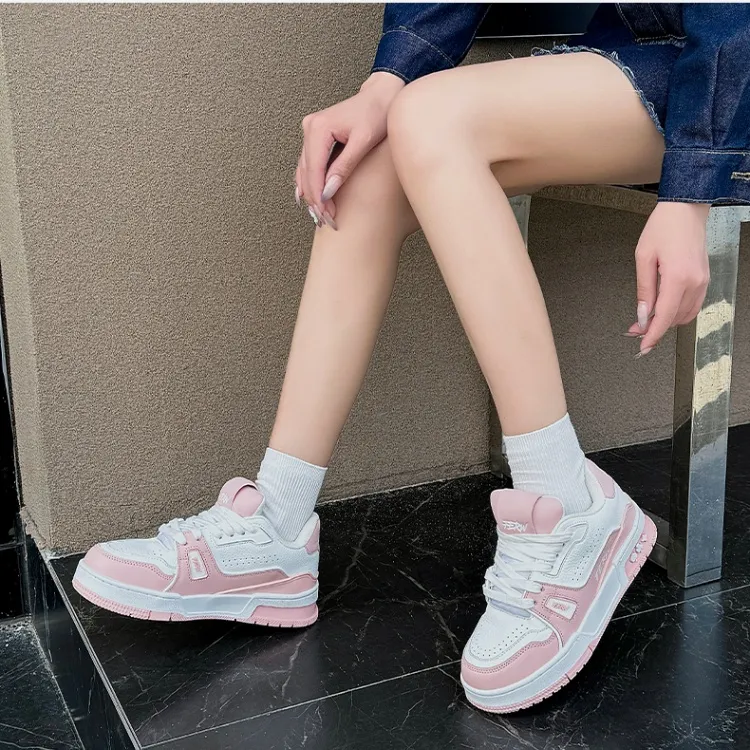 FERW Dream Sweetheart Anti Slip And Wear Resistant Lightweight Low Top Skateboard Shoes Women's-6