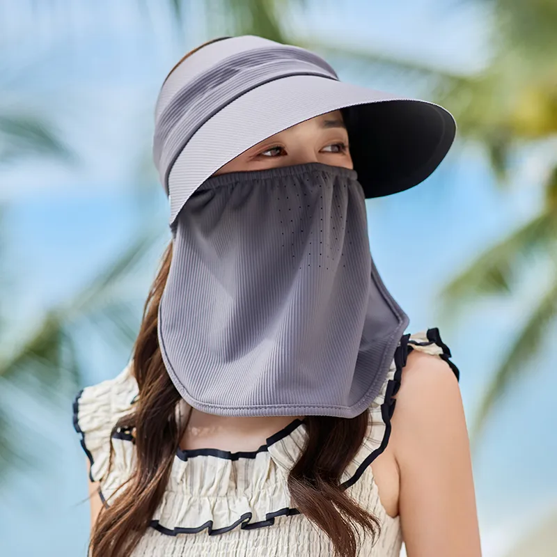 15 MINS Polyester Sun Protection Hats Women's-5