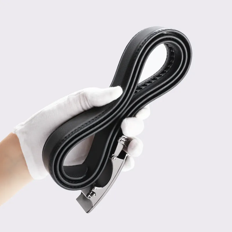 15 MINS Automatic Buckle Belt For Business Casual, Trendy For Young Men Leather Belts Men's Width  3.5cm-5