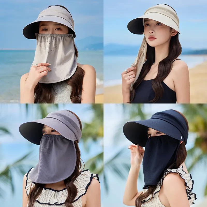 15 MINS Polyester Sun Protection Hats Women's-3