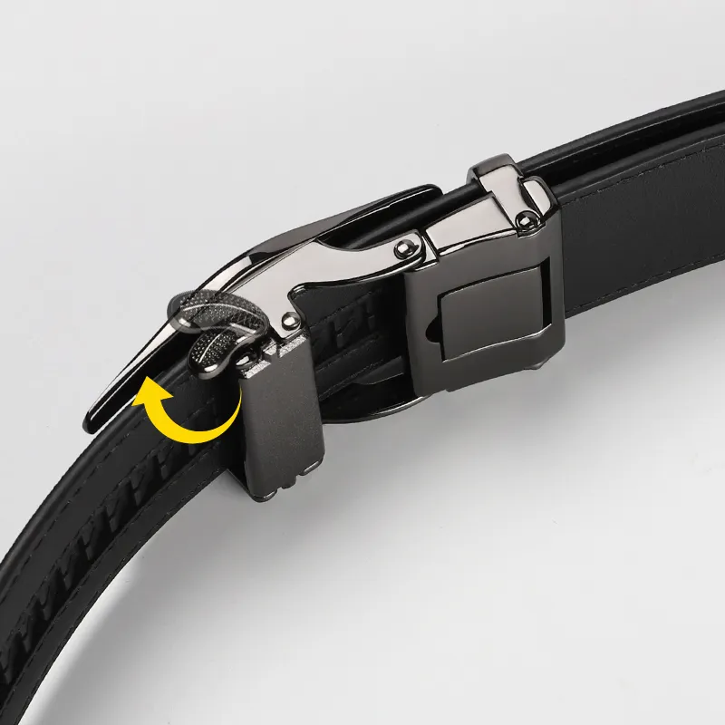 15 MINS Polyvinyl Chloride Leather Belts Men's 3.5cm-4