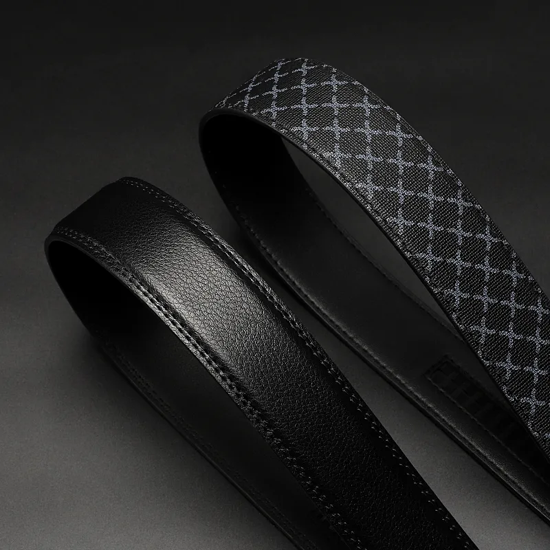 15 MINS Cow Split Leather Belts Men's Width  3.5cm-3