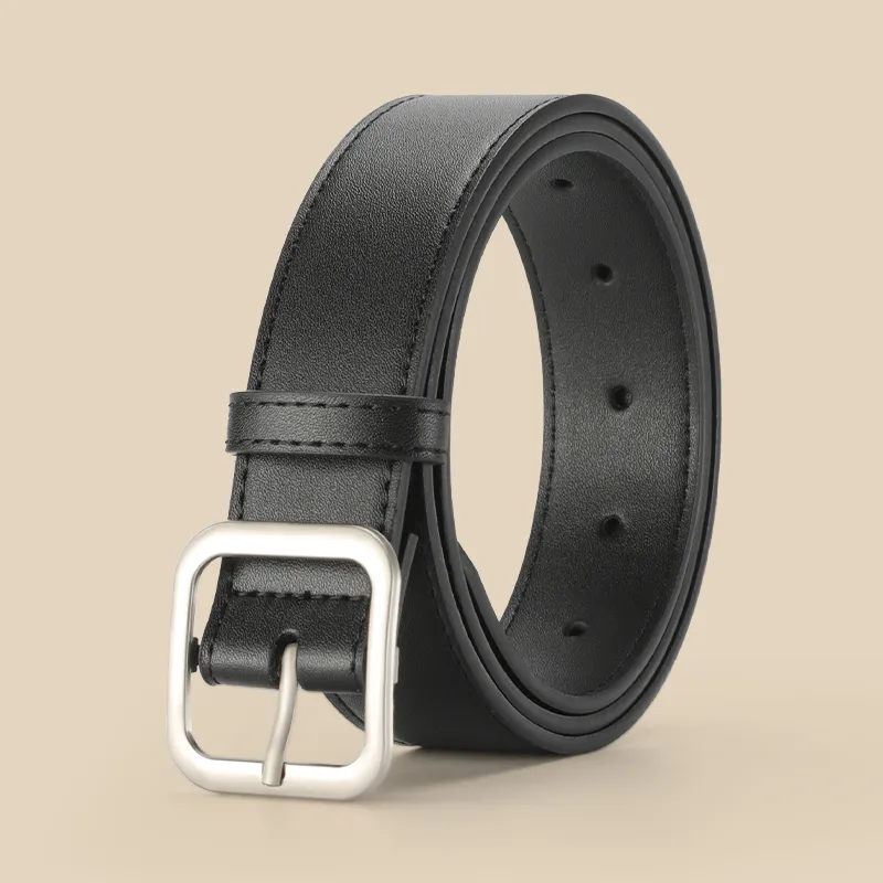 15 MINS PU Leather Belts Women's Width 3.4cm-2