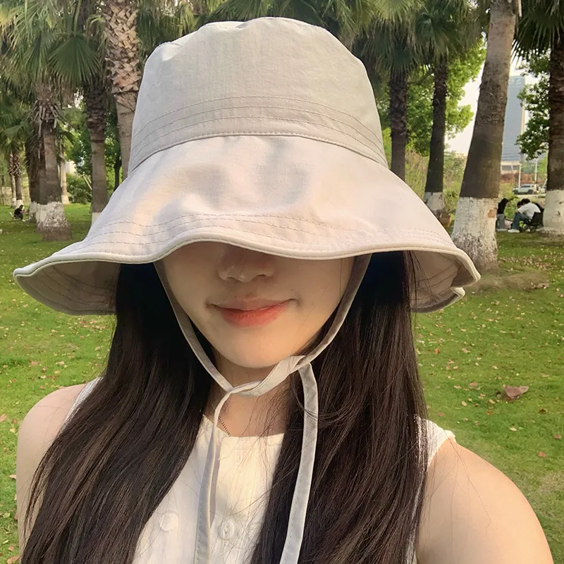 15 MINS Polyester Cotton Blend Bucket Hats Women's-4