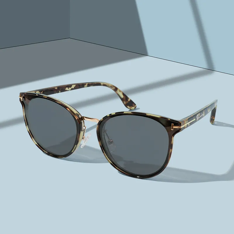 15 MINS Plastic Metal Oval Sunglasses Unisex-4