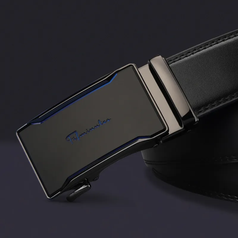 15 MINS Cow Split Leather Leather Belts Men's Width  3.5cm-3