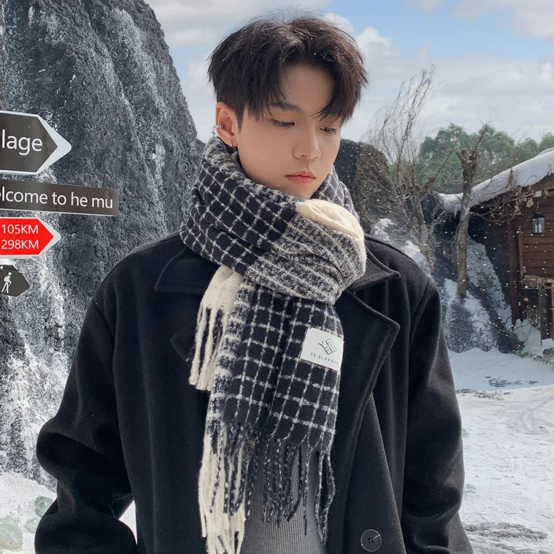15 MINS Knit Scarves Unisex-4