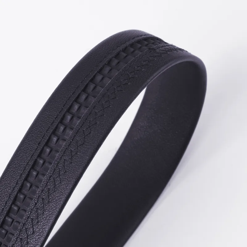 15 MINS Automatic Buckle Belt Suitable For Young Men Business Casual Authentic Leather Belts Men's 3.5cm Width-7