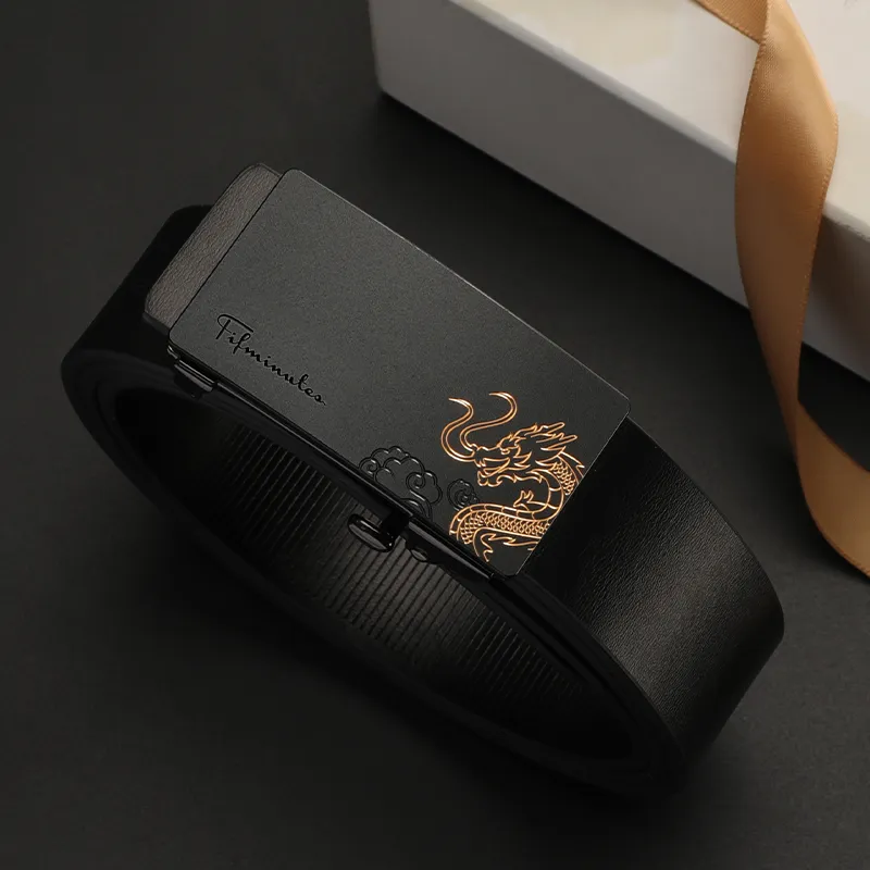 15 MINS Cow Split Leather Belts Men's Width 3.3cm-34