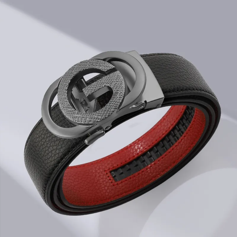 15 MINS Cow Split Leather Leather Belts Men's Width  3.5cm-9