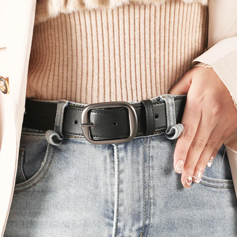 15 MINS PU Leather Belts Women's Width 3.2cm-1
