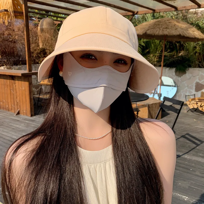 15 MINS Polyamide Sun Protection Hats Women's-3