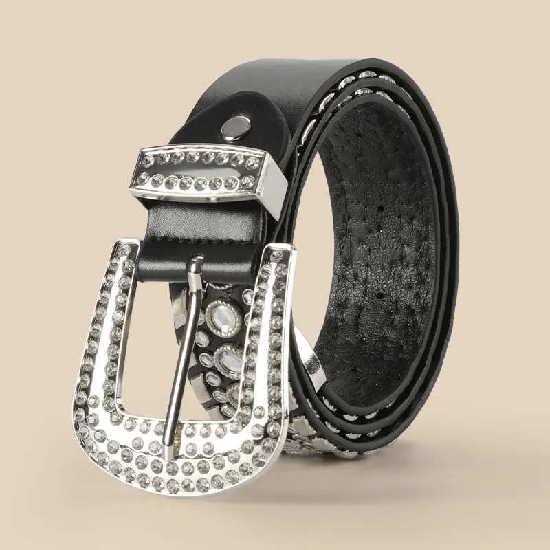 15 MINS PU Leather Belts Women's Width 3.6CM-2