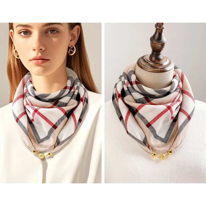 15 MINS Silk Scarves Women's-5