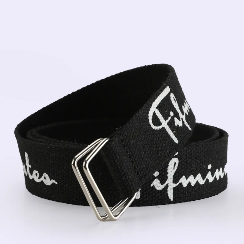 15 MINS Fabric Leather Belts Unisex Width 3.5cm-3