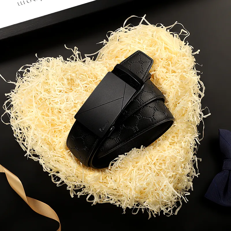 15 MINS Split Cow Leather Belts Men's Width 3.5cm-6