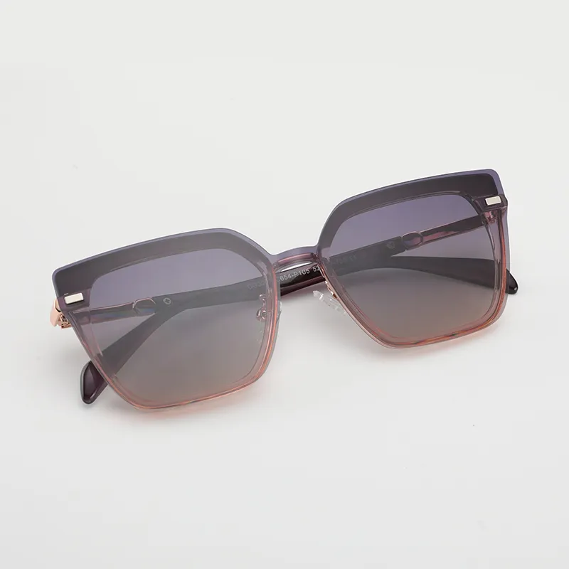 15 MINS TR/Memory Plastic Metal Irregular Shape Sunglasses Unisex-3