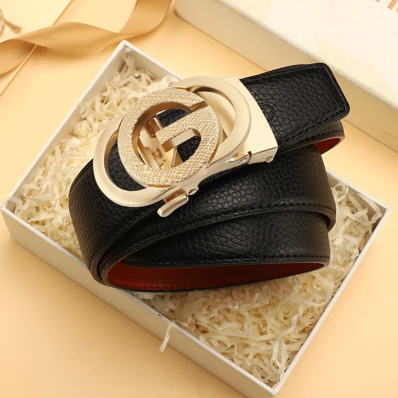 15 MINS Cow Split Leather Leather Belts Men's Width  3.5cm-1