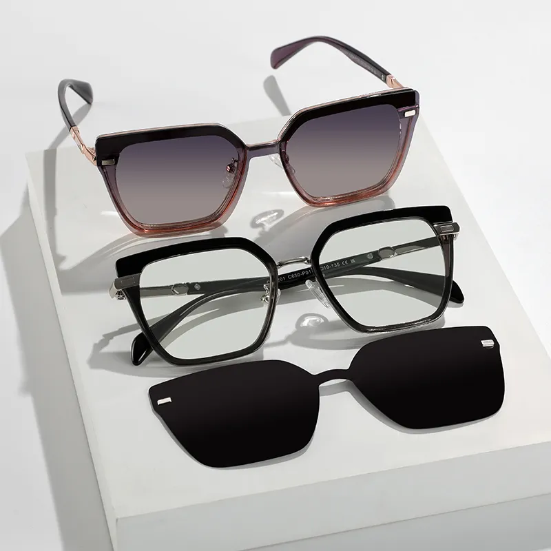 15 MINS TR/Memory Plastic Metal Irregular Shape Sunglasses Unisex-2