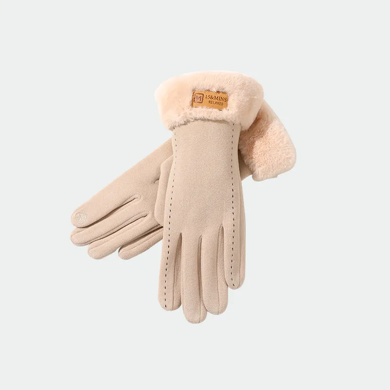15 MINS 92% Polyester 8% Elastane Knit Gloves Women's-5