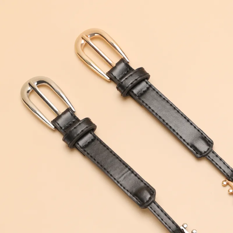 15 MINS PU Leather Belts Women's Width 1.8cm-7