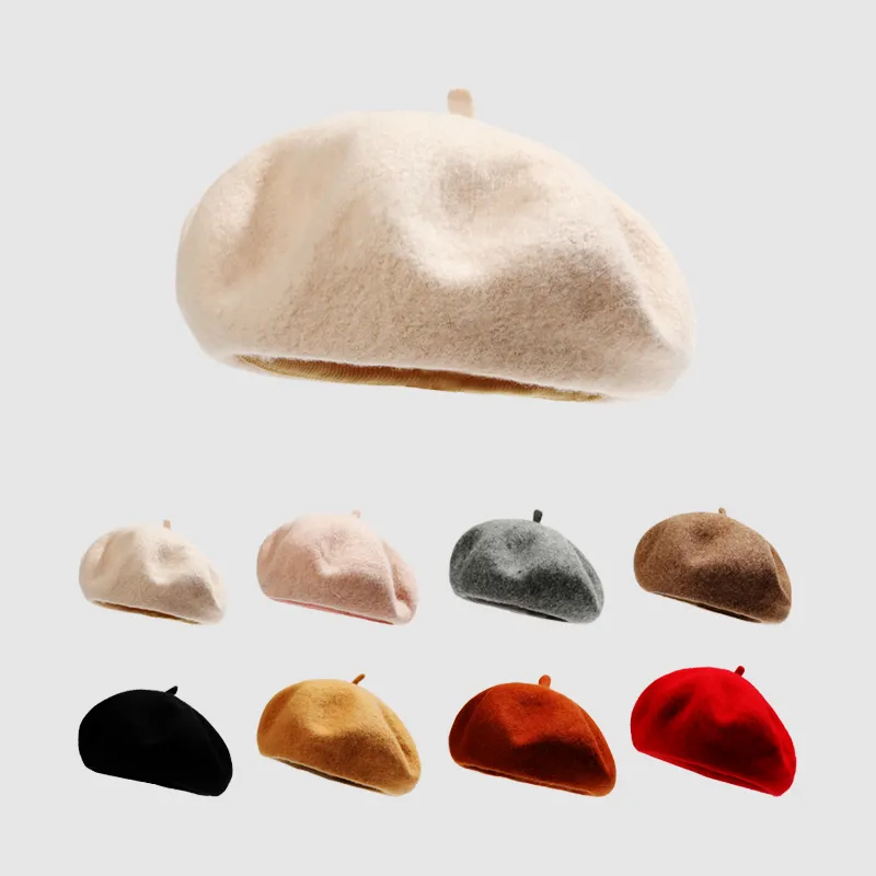 15 MINS Wool Berets Women's Multiple Colors-10