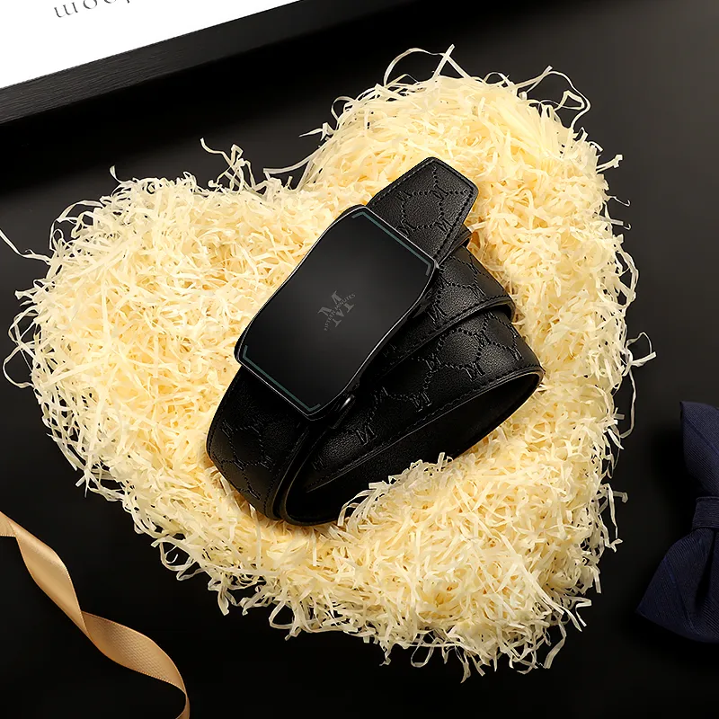 15 MINS Cow Split Leather Belts Men's Width 3.5cm-6