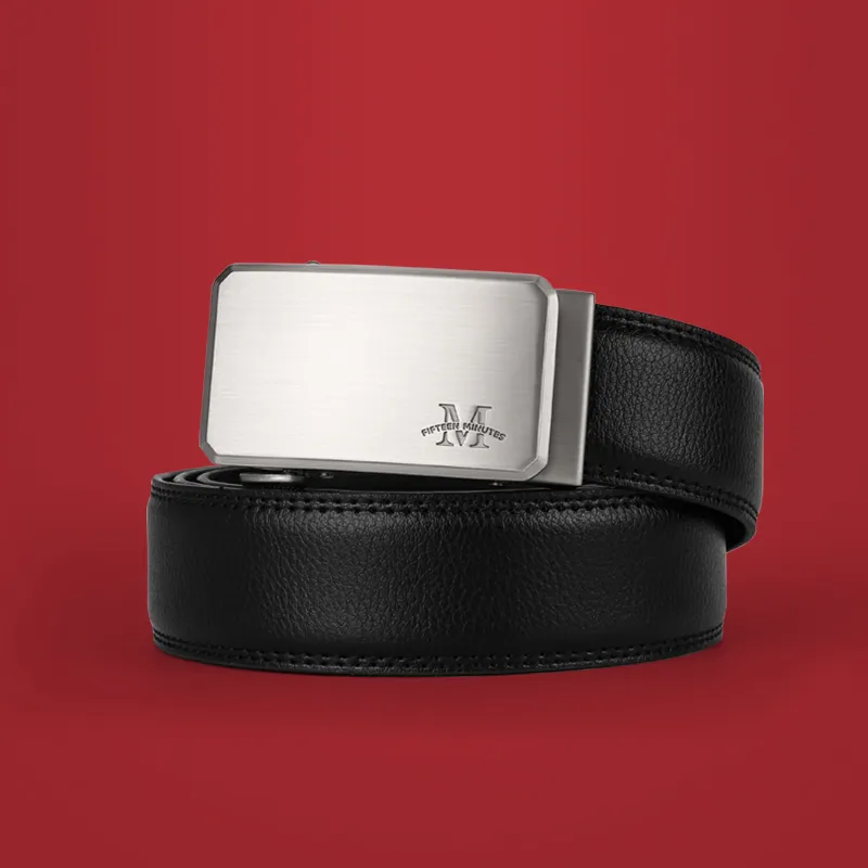 15 MINS Cow Split Leather Belts Men Width 3.5cm-6