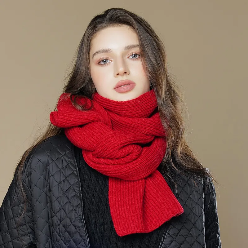 15 MINS Knit Scarves Unisex-2