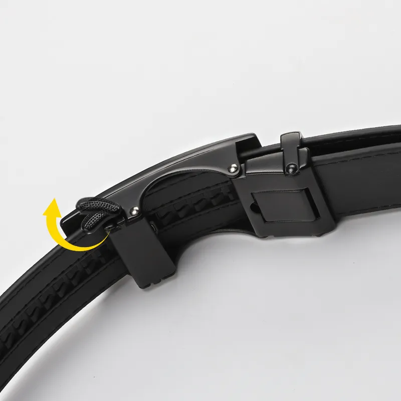 15 MINS Polyvinyl Chloride Leather Belts Men's Width 3.5cm-3