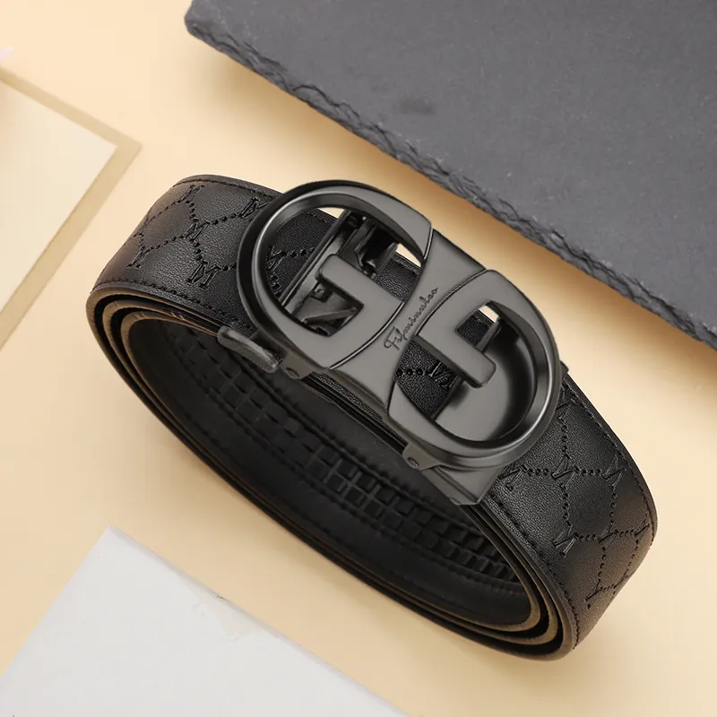 15 MINS Cow Split Leather Belts Men's Width 3.5cm-4