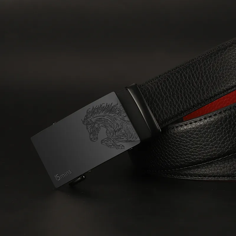 15 MINS Split Cow Leather Cow Split Leather Belts Men's Width  3.5cm-7