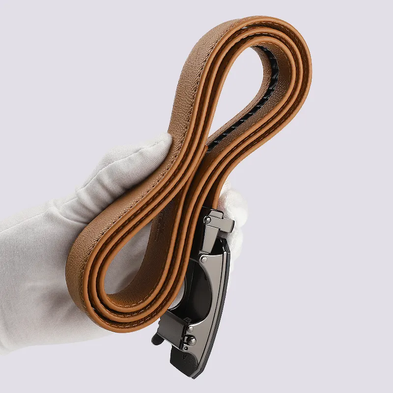 15 MINS Cow Split Leather Belts Men's 3.5cm-4