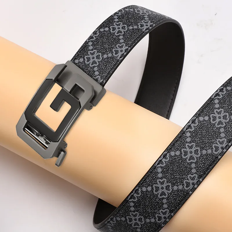 15 MINS Polyvinyl Chloride Leather Belts Men's 3.5cm-15