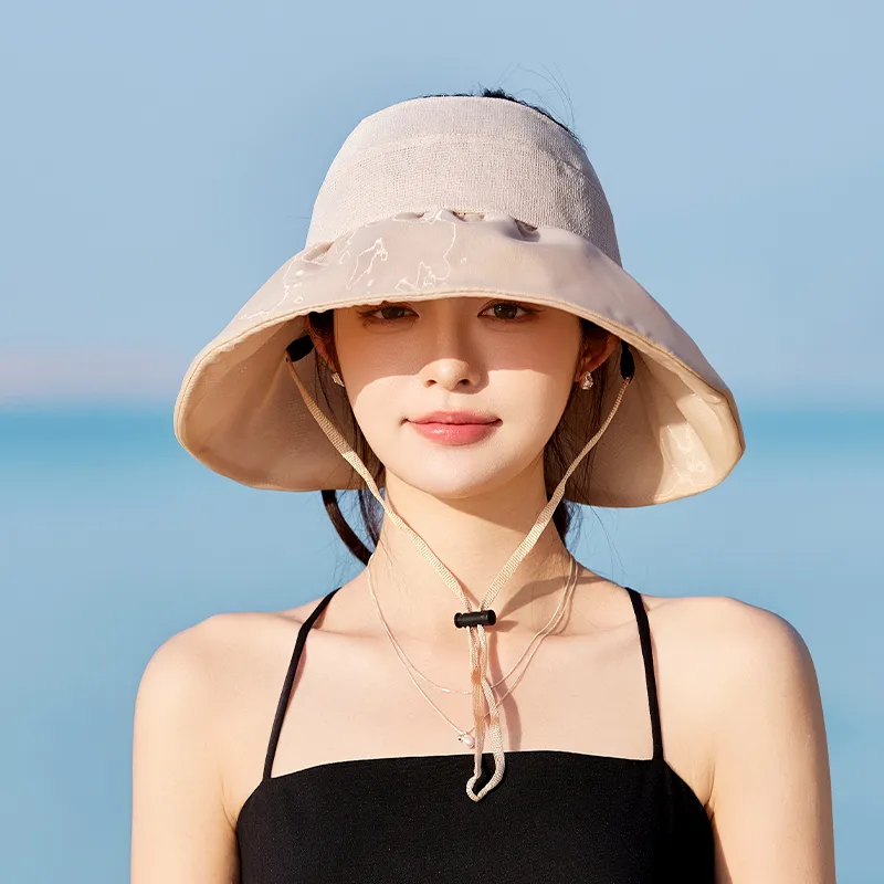 15 MINS Polyester Sun Protection Hats Women's-4