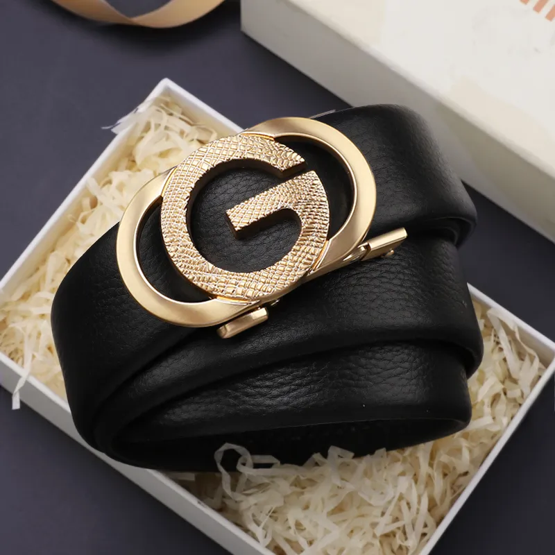 15 MINS High End Trendy Business Fashion Casual Top Grain Cow Leather Leather Belts Men's 3.5cm-15