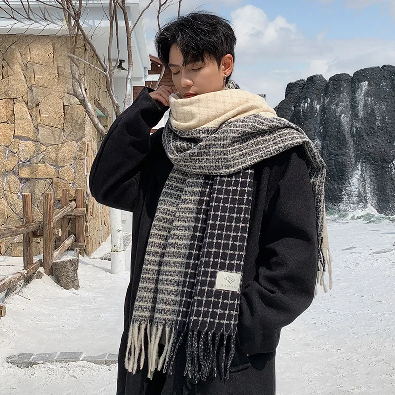 15 MINS Knit Scarves Unisex-3