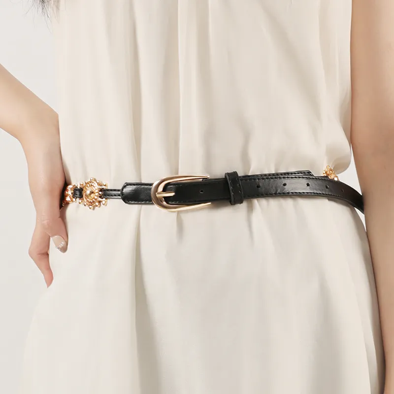 15 MINS PU Leather Belts Women's Width 1.8cm-4
