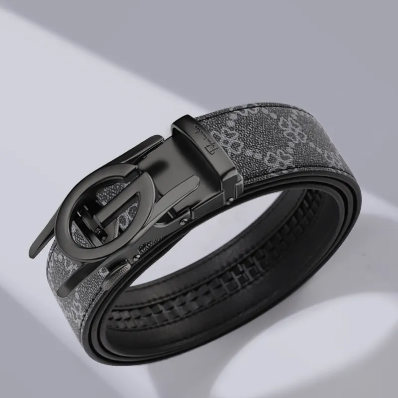 15 MINS Polyvinyl Chloride Leather Belts Men's Width 3.5cm-4