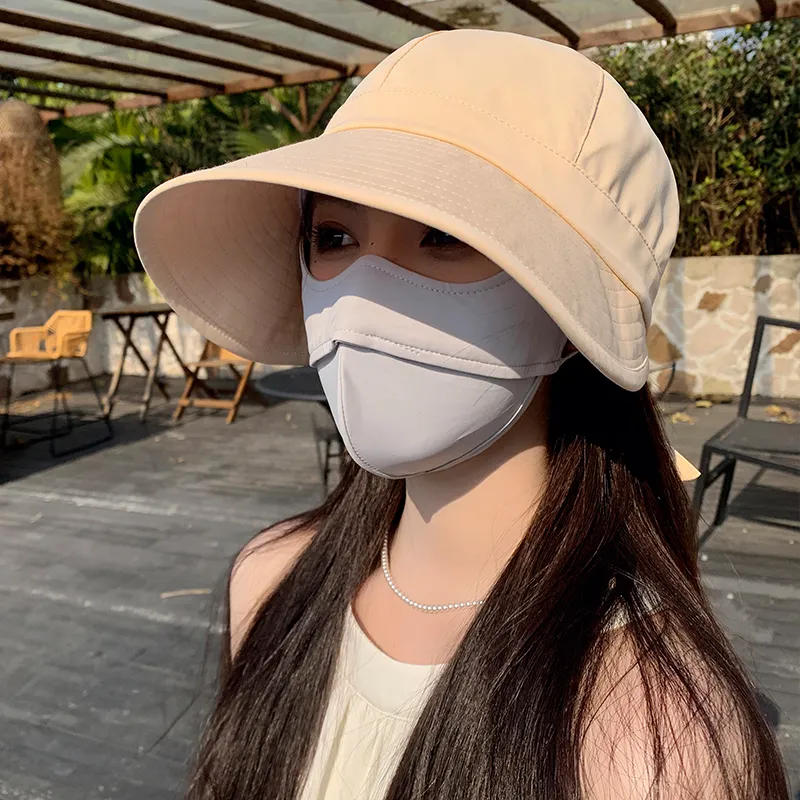 15 MINS Polyamide Sun Protection Hats Women's-1