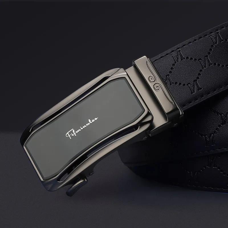 15 MINS Cow Split Leather Leather Belts Men's Width  3.5cm-3