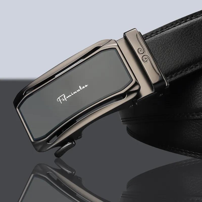 15 MINS Cow Split Leather Belts Men's Width 3.5cm-6