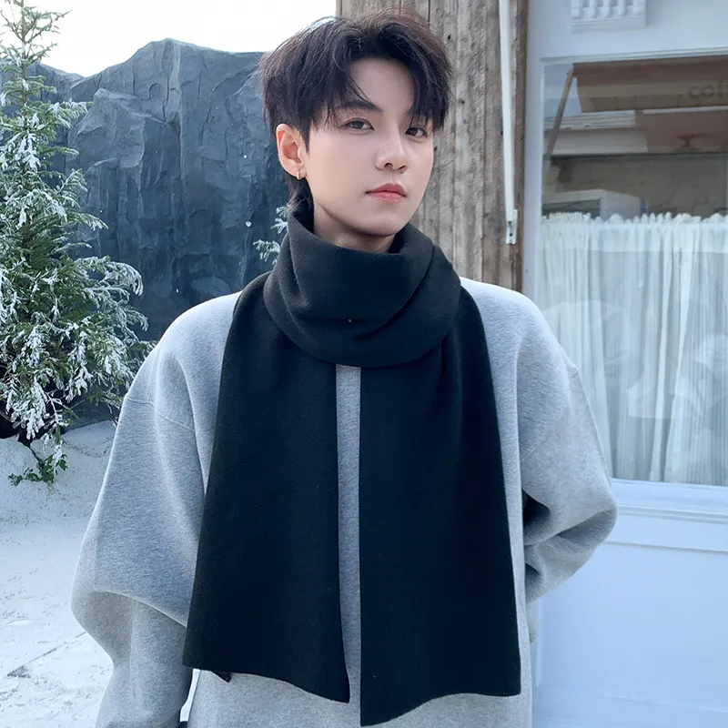 15 MINS Acrylic Knit Scarves Men's Multiple Colors-3