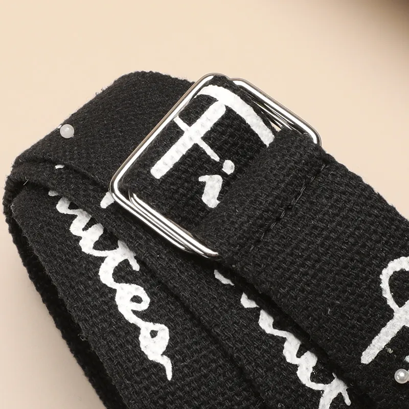 15 MINS Fabric Leather Belts Unisex Width 3.5cm-2
